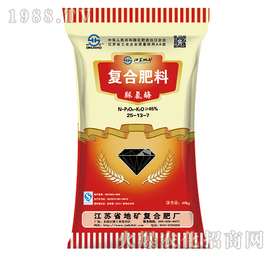 脲胺酶復合肥料25-13-7-地礦