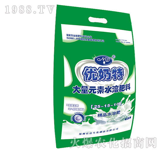 優(yōu)奶特大量元素水溶肥料25-15-10-農達生化