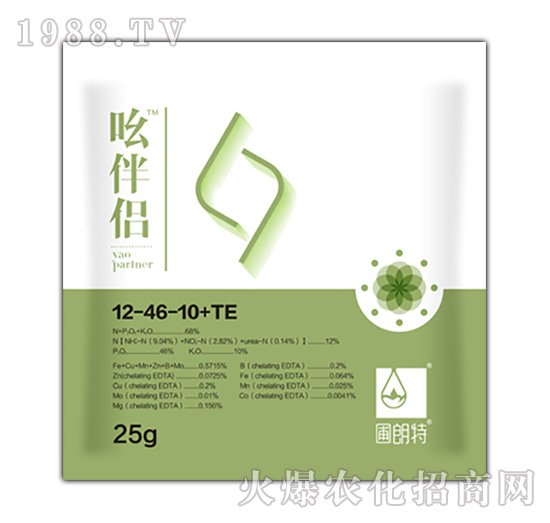 大量元素水溶肥12-46-10+TE-吆伴侶-圃朗特