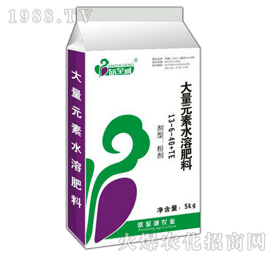 大量元素水溶肥13-6-40+TE-欣至誠(chéng)