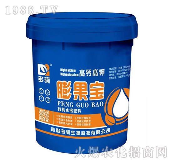 高鈣高鉀有機水溶肥料-膨果寶-多驪生物
