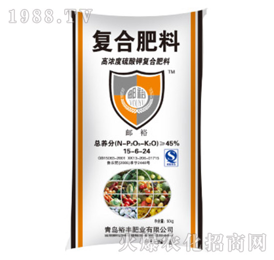 高濃度硫酸鉀復(fù)合肥料15-6-24-裕豐