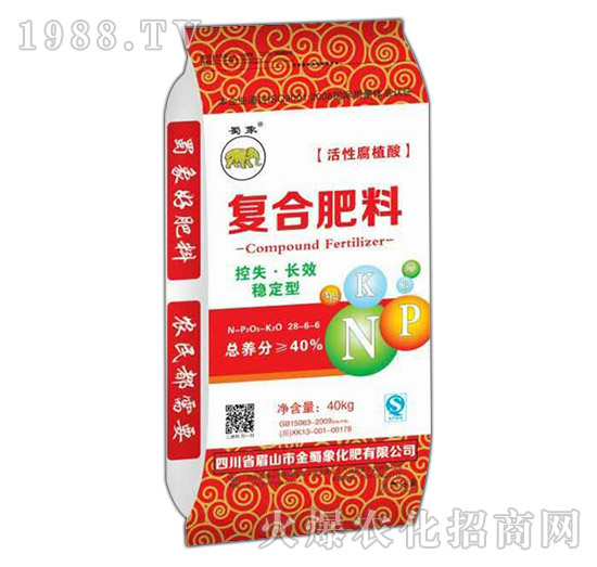 活性腐植酸復合肥料28-6-6-金蜀象