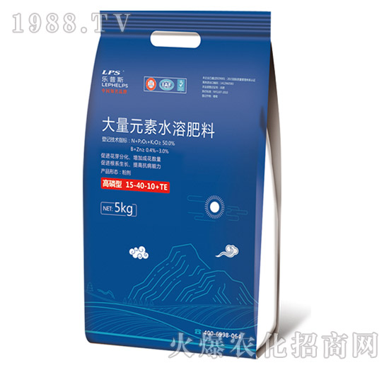 高磷型大量元素水溶肥料15-40-10+TE-樂(lè)普施-嘉樂(lè)肥業(yè)