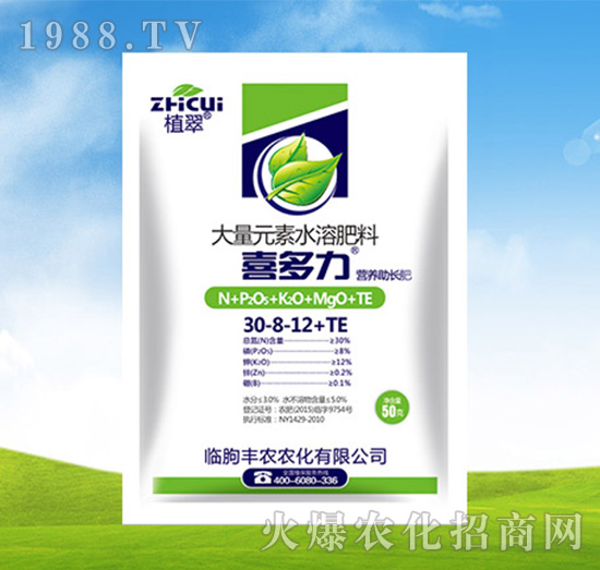大量元素水溶肥料30-8-12-TE-喜多力-豐農農化