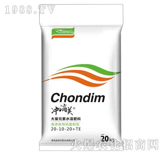 魚多肽有機(jī)螯合型大量元素水溶肥料20-10-20+TE-沖滴美-益佰農(nóng)
