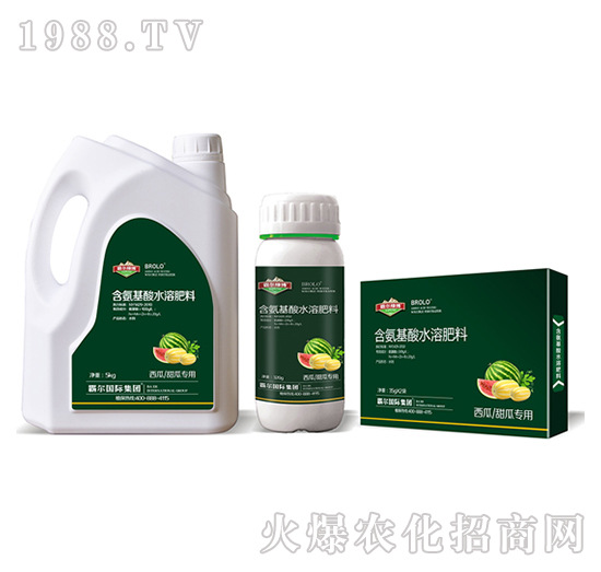 西瓜、甜瓜專用含氨基酸水溶肥料-霸爾綠博