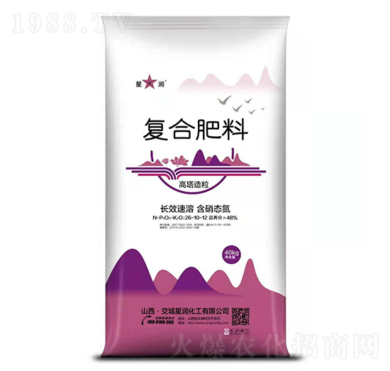高塔造粒復(fù)合肥料26-10-12-星潤(rùn)化工