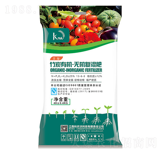 竹炭有機(jī)無機(jī)復(fù)混肥-科農(nóng)沃