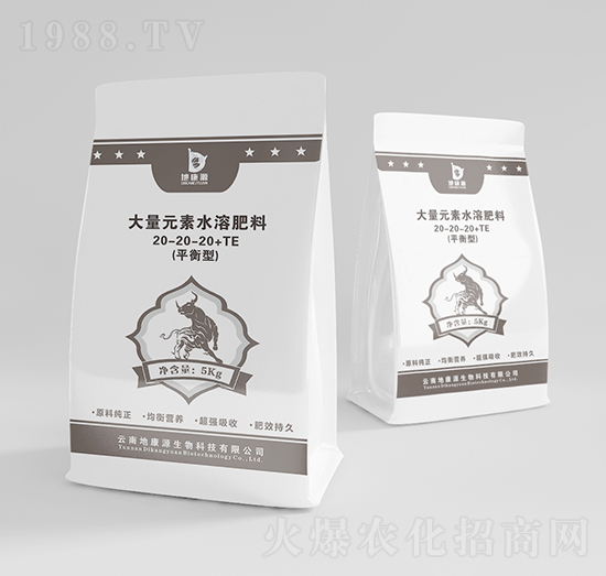 大量元素水溶肥料20-20-20+TE-地康源生物