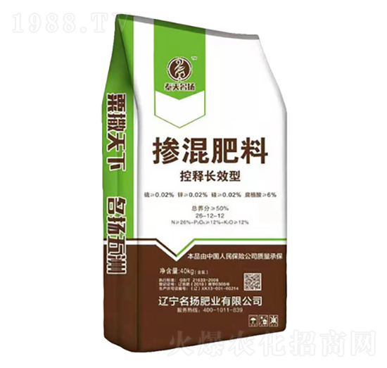 控釋長(zhǎng)效型摻混肥料26-12-12-名揚(yáng)肥業(yè)
