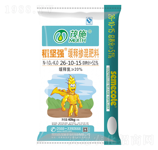 40kg緩釋摻混肥料26-10-15-稻堅強-茂施生態(tài)肥