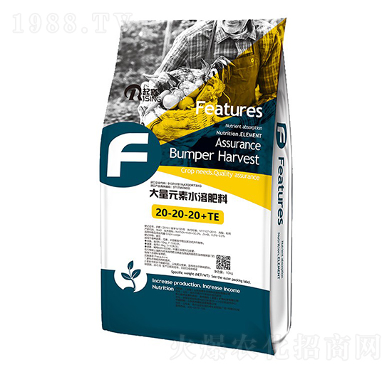 大量元素水溶肥料20-20-20+TE-起彩-英芳