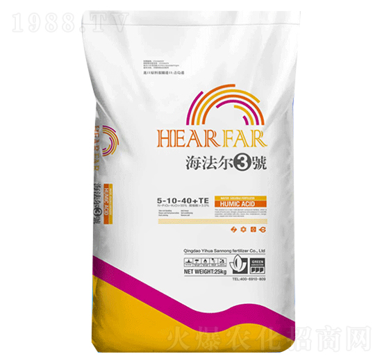 25kg大量元素水溶肥料5-10-40+TE-海法爾3號-一化三農(nóng)