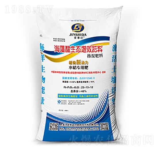 水稻專用海藻酸生態(tài)增效肥料-金事達