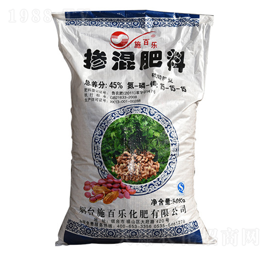 硫酸鉀型摻混肥料15-15-15-施百樂