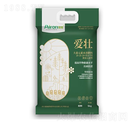 大量元素水溶肥料20-20-20+HA+TE-愛壯-愛隆