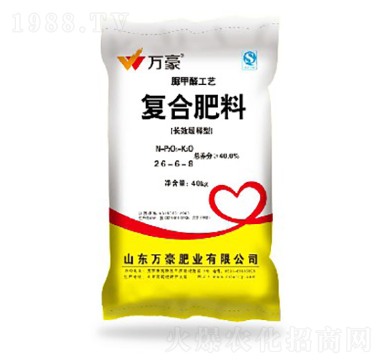 玉米專(zhuān)用脲甲醛復(fù)合肥料26-6-8-萬(wàn)豪