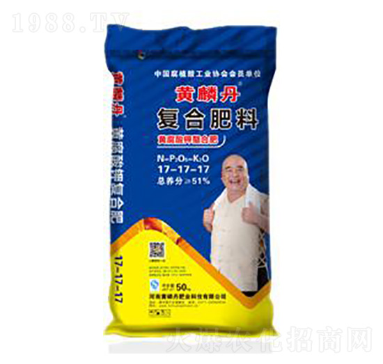51%黃腐酸鉀復合肥料17-17-17-黃磷丹
