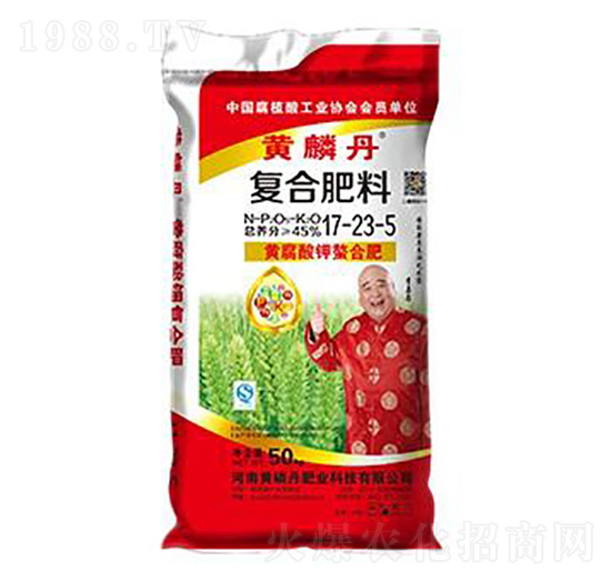黃腐酸鉀復(fù)合肥料17-23-5-黃磷丹