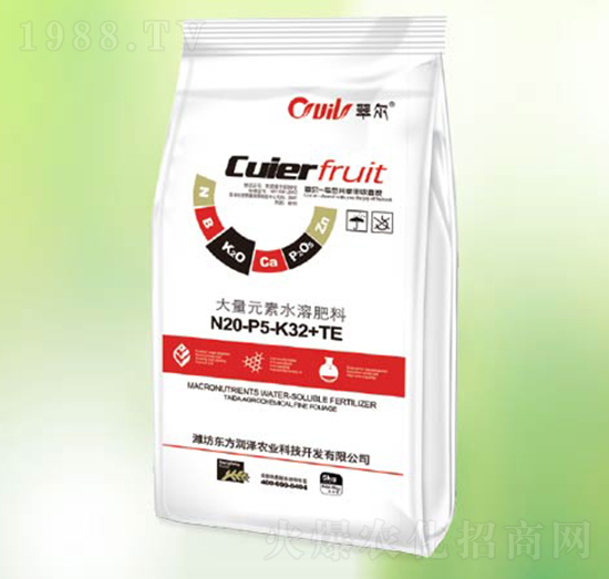 大量元素水溶肥料20-5-32+TE-東方潤澤