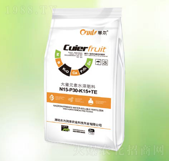 高磷型大量元素水溶肥料15-30-15+TE-東方潤澤