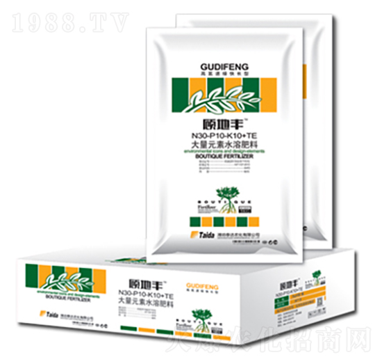 高氮速綠快長(zhǎng)型大量元素水溶肥30-10-10+TE-顧地豐-泰達(dá)農(nóng)化