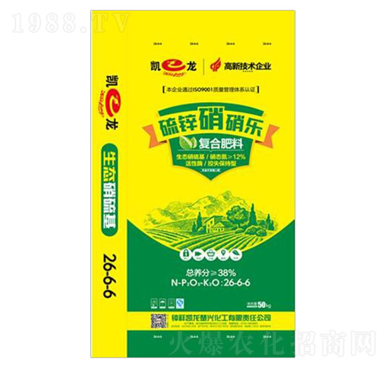 高塔硝硫基復(fù)合肥料26-6-6-硫鋅硝硝樂(lè)-凱龍化工