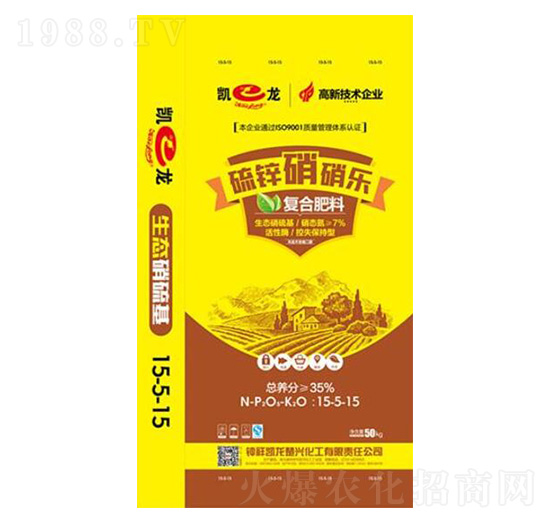 高塔硝硫基復合肥料15-5-15-硫鋅硝硝樂-凱龍化工