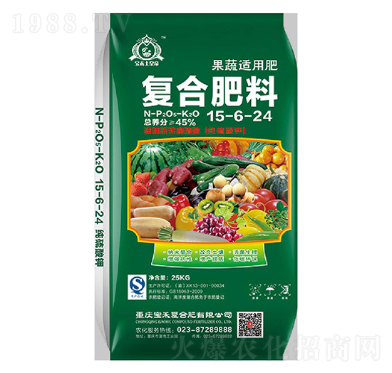 果蔬適用復(fù)合肥料15-6-24-寶禾實業(yè)