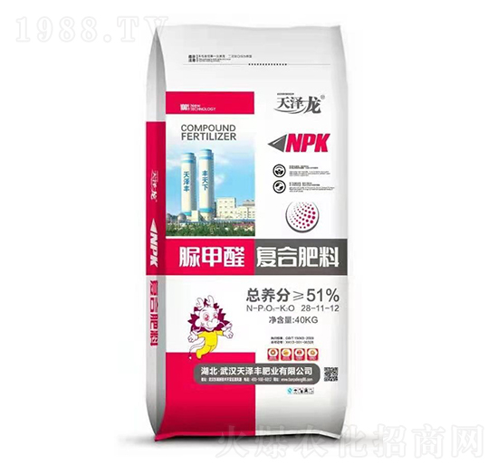 脲甲醛復合肥料28-11-12 天澤龍
