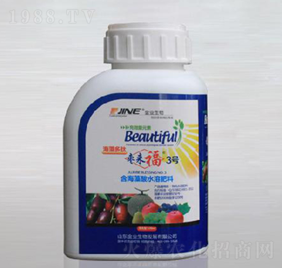 含海藻酸水溶肥料-棗來福3號(hào)-金業(yè)生物