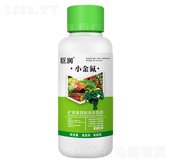 礦源黃腐酸鉀液體氮肥-小金氮-巨生農(nóng)林