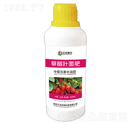 中量元素水溶肥-草莓葉面肥-江天復(fù)興–江天生物