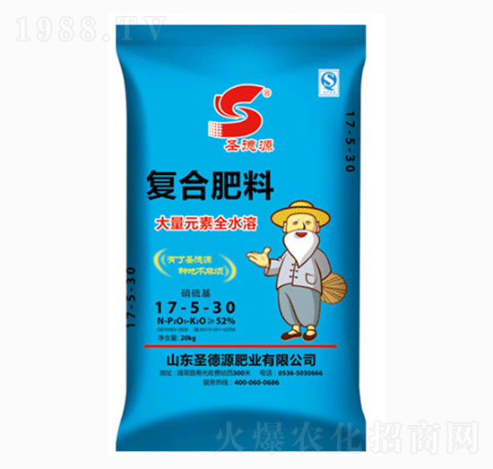 高塔大量元素全水溶復合肥17-5-30-圣德源