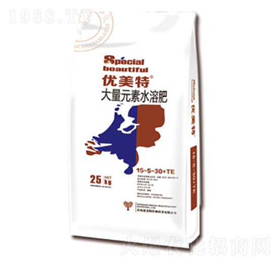 高鉀型大量元素水溶肥料15-5-30+TE-優(yōu)美特-恒大農業(yè)