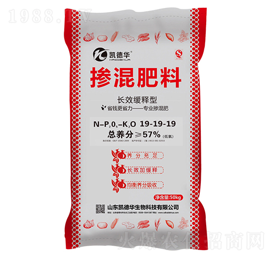 長(zhǎng)效緩釋型摻混肥料19-19-19-凱德華