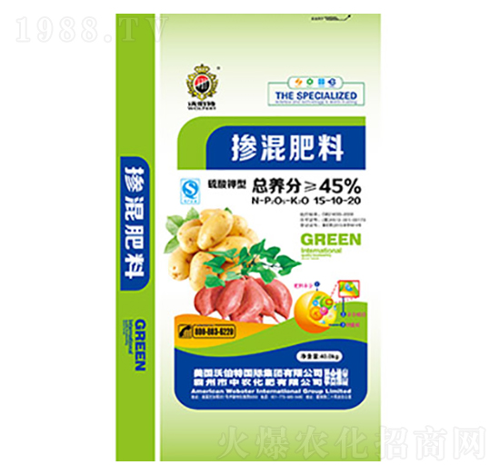 45%摻混肥15-10-20-沃伯特-中農(nóng)化肥