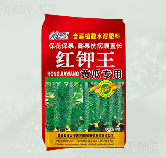 黃瓜專(zhuān)用含腐植酸水溶肥-紅鉀王-晶園肥料