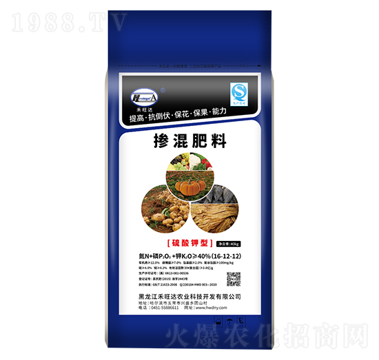 經濟作物專用-硫酸鉀型摻混肥料16-12-12-禾旺達