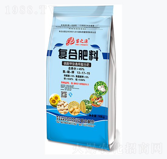 硫酸鉀型通用復合肥料13-17-15-苗之源-沃豐肥業(yè)