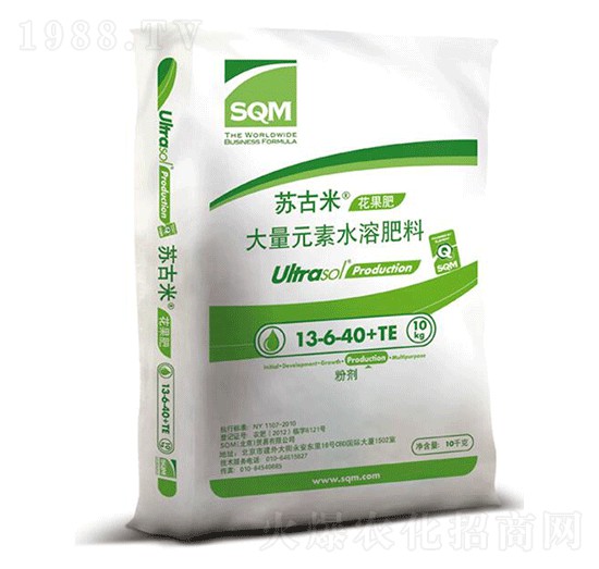 花果期專用大量元素水溶肥料13-6-40+TE-蘇古米-沐春農(nóng)資