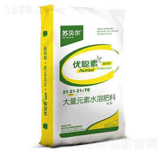 大量元素水溶肥料21-21-21+TE-優(yōu)聰素-沐春農(nóng)資