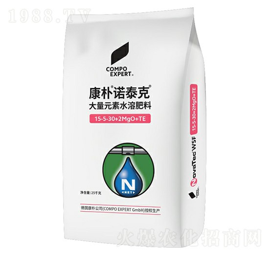 大量元素水溶肥料15-5-30+2MgO+TE-康樸·諾泰克-沐春農資