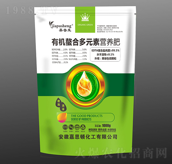 有機(jī)螯合多元素營養(yǎng)肥-嘉普生-嘉思頓