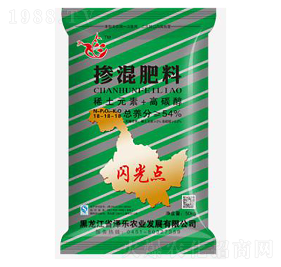 54%摻混肥料18-18-18-閃光點-澤樂