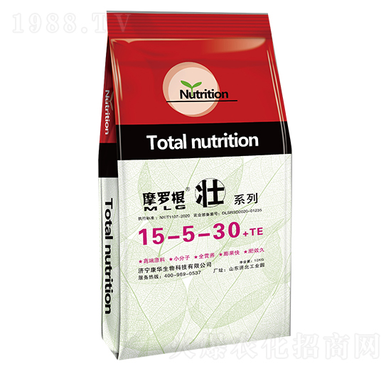 大量元素水溶肥料15-5-30+TE-摩羅根壯-康華生物
