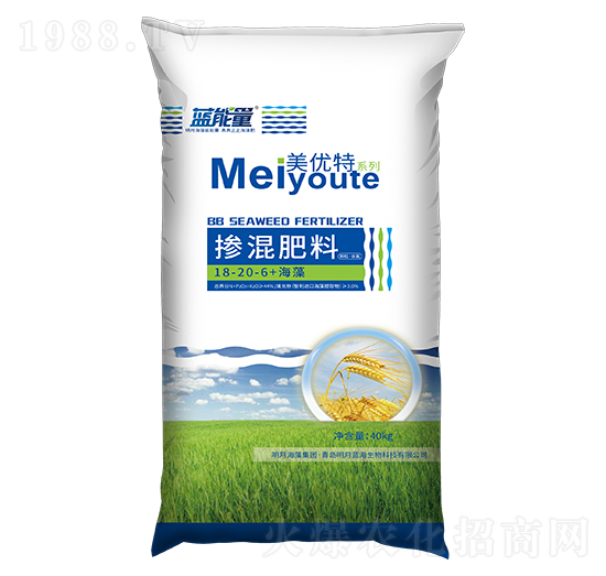 摻混肥料18-20-6+海藻-美優(yōu)特-藍能量