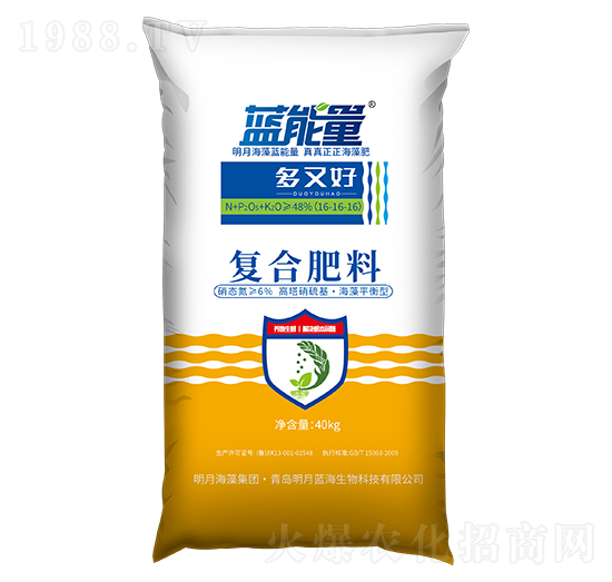 高塔硝硫基·海藻平衡型復(fù)合肥料16-16-16-多又好-藍能量