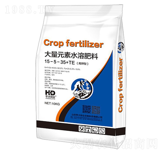 高鉀型大量元素水溶肥15-5-35+TE-亨大錦業(yè)
